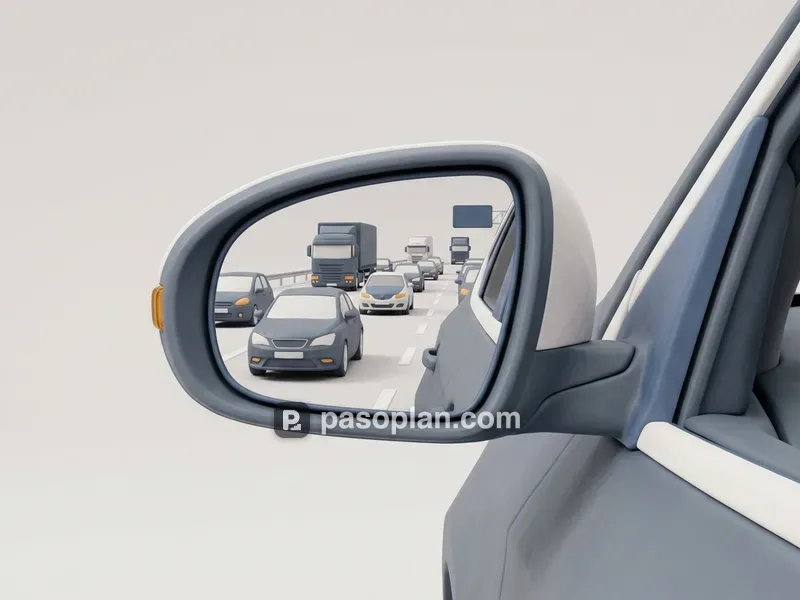 espejo retrovisor — зеркало заднего вида